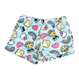 Rainbow Emoji Fuzzy Short - Denny's
