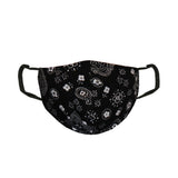 Blk/Wht Bandana Mask - Denny's
