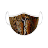 Gold Metallic Snake w White Band Mask - Denny's