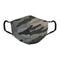 Grey Camo Facemask  87% Poly 9% Rayon 4% Spandex  Backed w 100% Cotton - Denny's