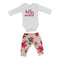 2 Piece Set Onesie with Pant Floral - Denny's