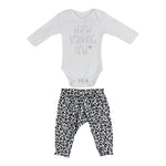 2 Piece Take Home Black / White Cheetah - Denny's