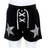 Lace Up Short With Silver Stars - Denny's