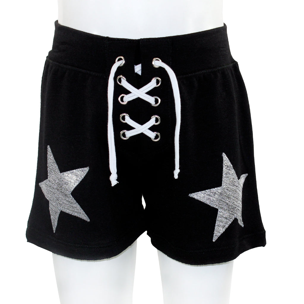 Short With Silver Star Lace Up - Denny's