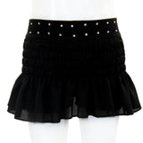 Smocked Skort with Stud Trim - Denny's
