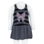 Stripe Dress with Butterfly - Denny's