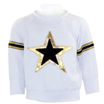 Long Sleeve Tee with Gold & Black Star - Denny's