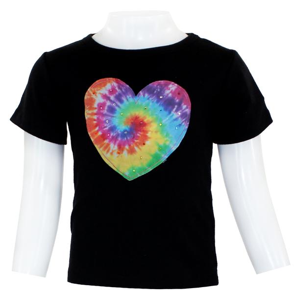 Short Sleeve Tee with Tye Dye Heart - Denny's