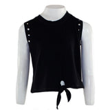 Tie Front Tank with Silver Studs - Denny's