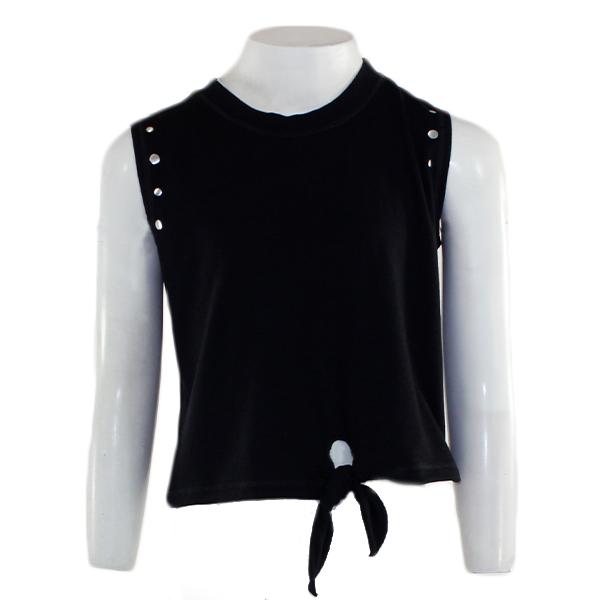 Tie Front Tank with Silver Studs - Denny's