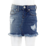 Distressed Denim Skirt - Denny's