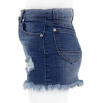 Distressed Denim Skirt - Denny's