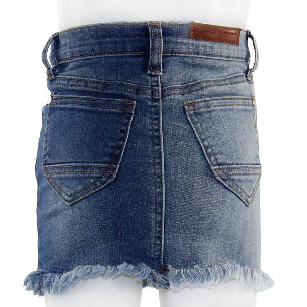 Distressed Denim Skirt - Denny's