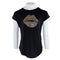Short Sleeve Curved Bottom with Gold/Silver Lips - Denny's