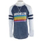 Long Sleeve Varsity Baseball Top with Brooklyn Stripes - Denny's