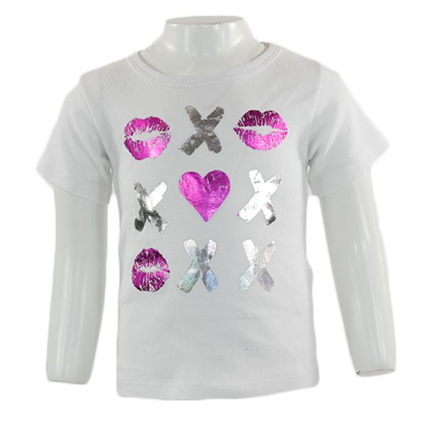 Short Sleeve Tee with Kisses/Lips - Denny's