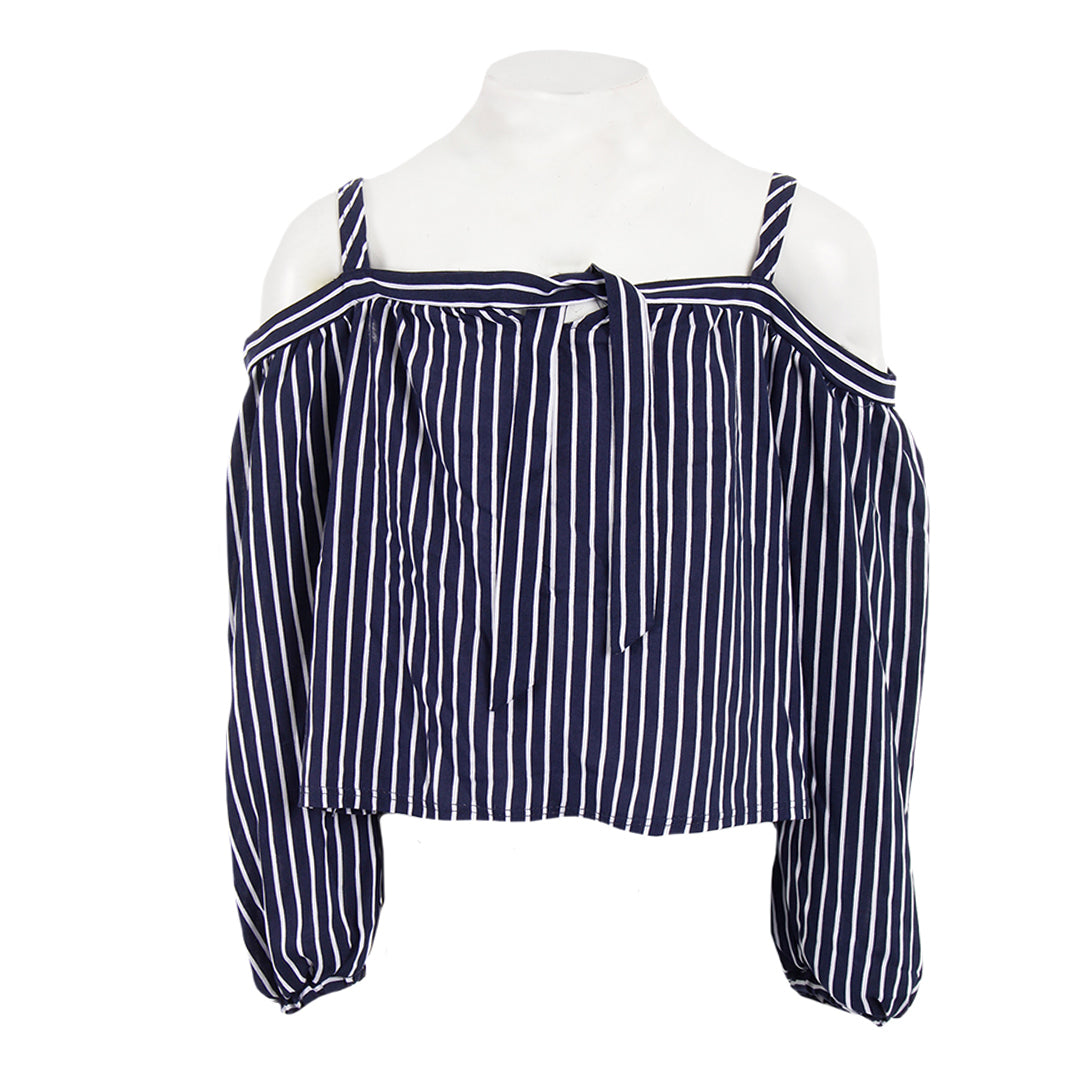 Long Sleeve Off Shoulder with Stripe - Denny's