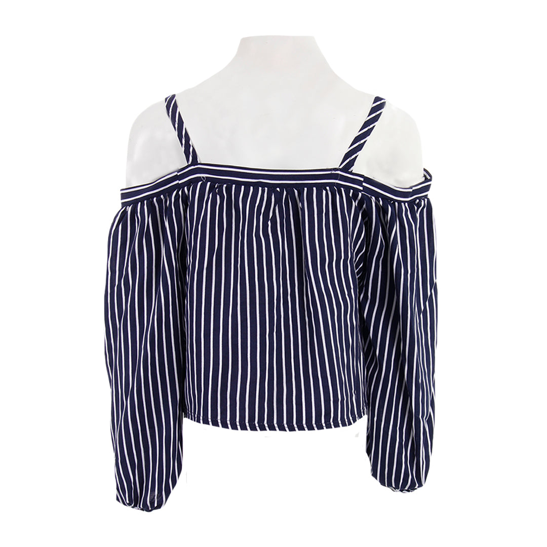 Long Sleeve Off Shoulder with Stripe - Denny's