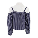 Long Sleeve Off Shoulder with Stripe - Denny's