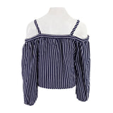 Long Sleeve Off Shoulder with Stripe - Denny's