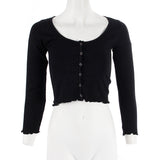 Long Sleeve Snap Button Top - Denny's