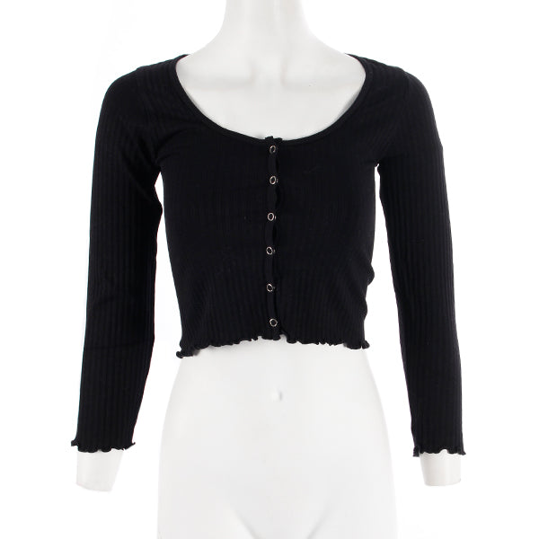 Long Sleeve Snap Button Top - Denny's