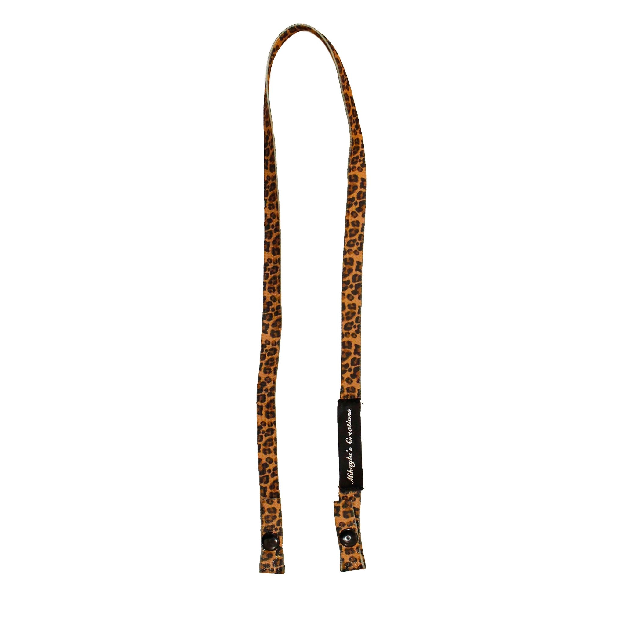 Brown Cheetah Lanyard for Mask - Denny's
