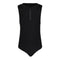 1pc Zipper Front Athletic Stripe Side Bathing Suit - Denny's