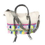 Tote with Pom Pom and Fringe - Denny's