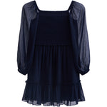 Molly Sheer Sleeve Smock Dress - Denny's