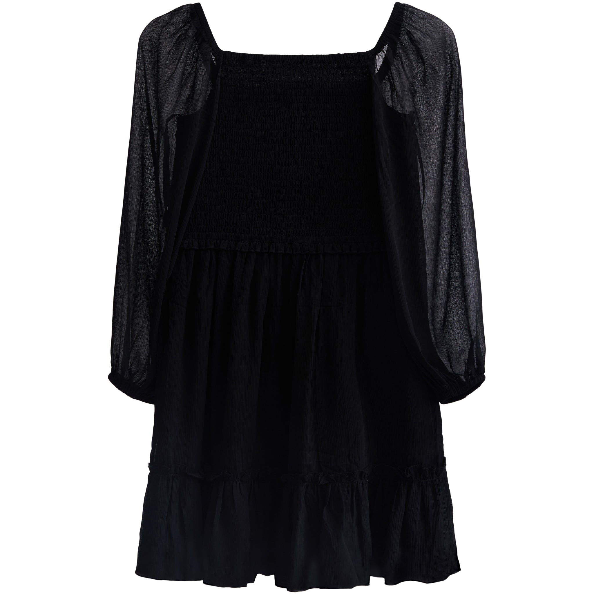 Molly Sheer Sleeve Smock Dress - Denny's