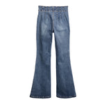 High Waisted Seamed Flare Jean - Denny's
