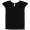 Ribbed Capsleeve V-Neck - Denny's
