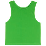 Ribbed Crop Sports Tank Top - Denny's