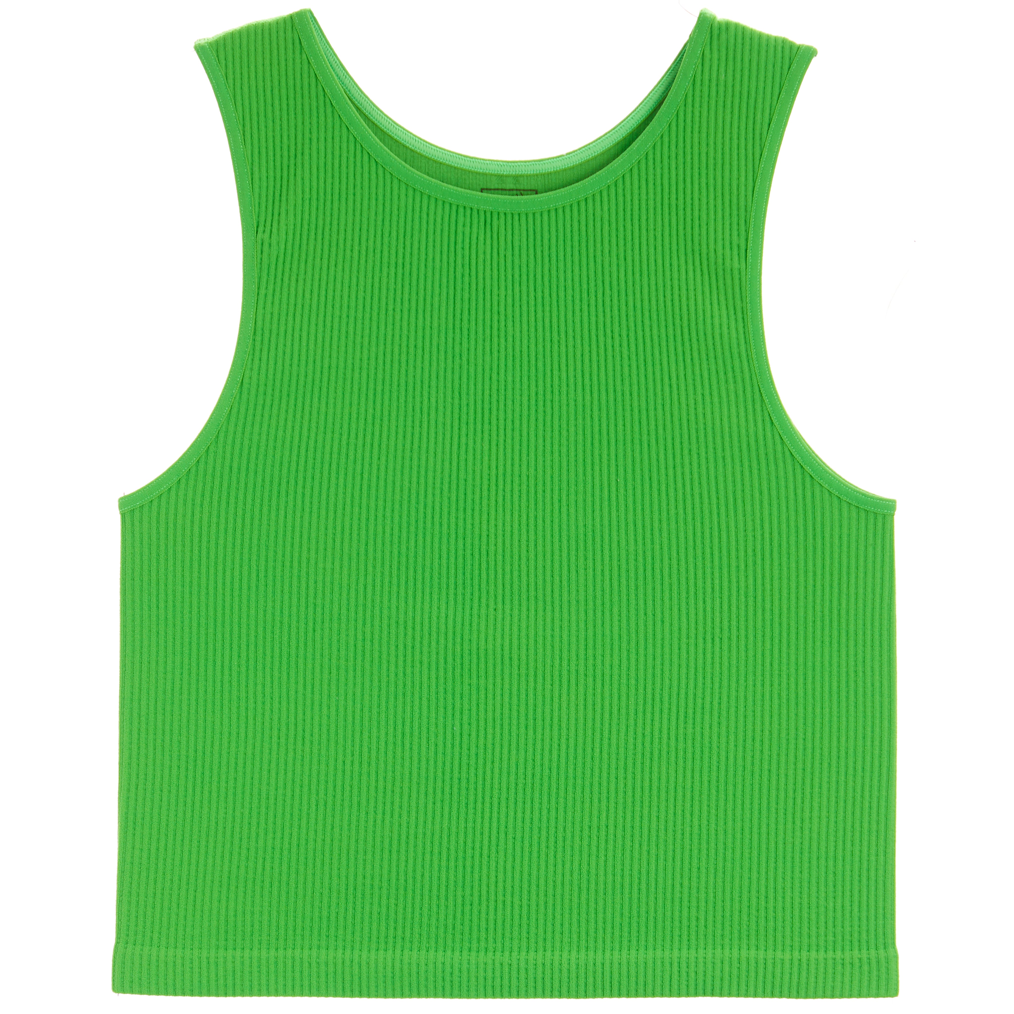 Ribbed Crop Sports Tank Top - Denny's