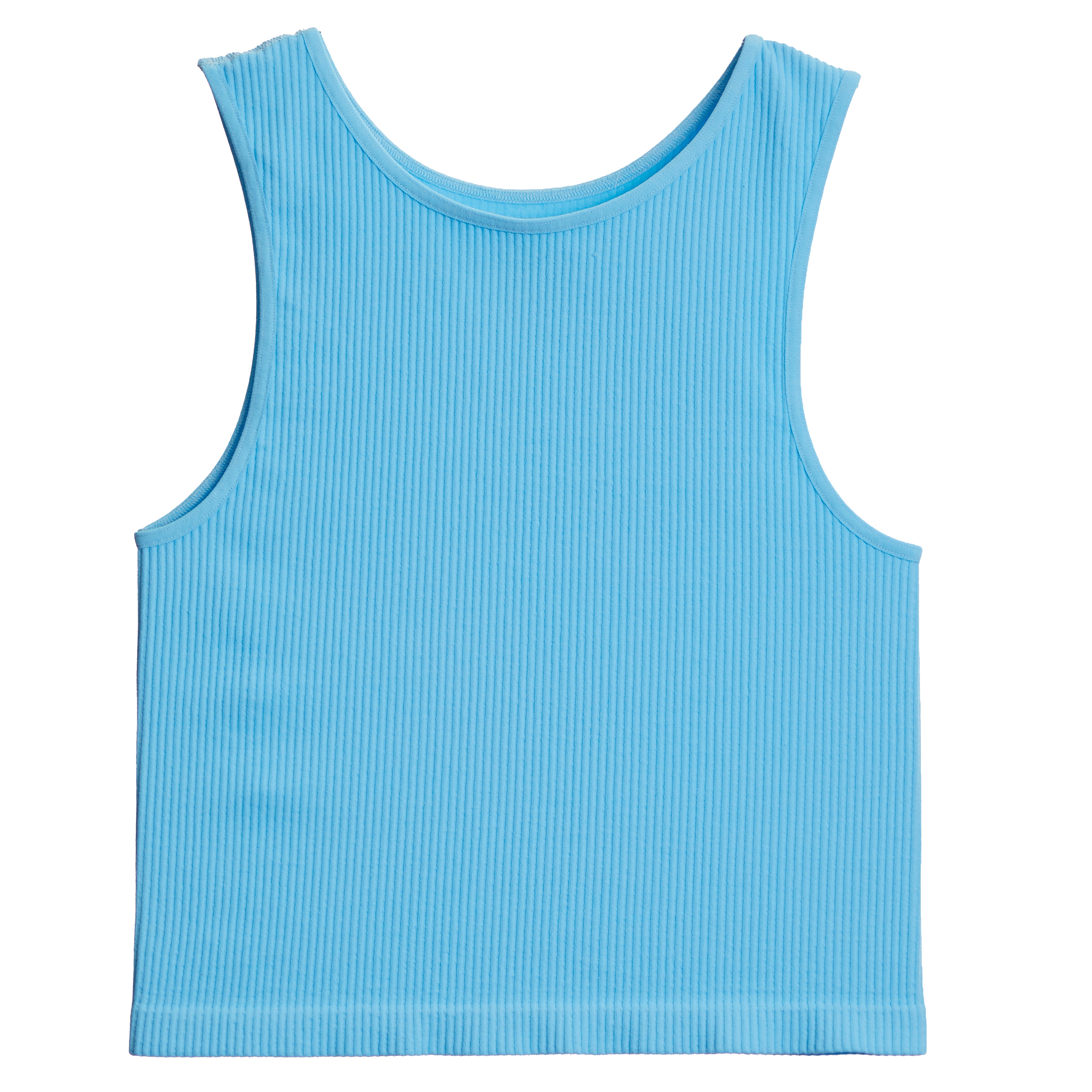 Ribbed Crop Sports Tank Top - Denny's