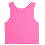 Ribbed Crop Sports Tank Top - Denny's
