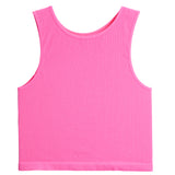 Ribbed Crop Sports Tank Top - Denny's