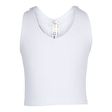 V-neck Crop Racerback Tank - Denny's