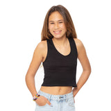 V-neck Crop Racerback Tank - Denny's