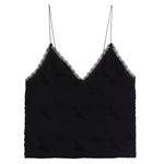 Jaquard Lace Crop Cami - Denny's