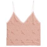 Jaquard Lace Crop Cami - Denny's