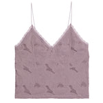 Jaquard Lace Crop Cami - Denny's