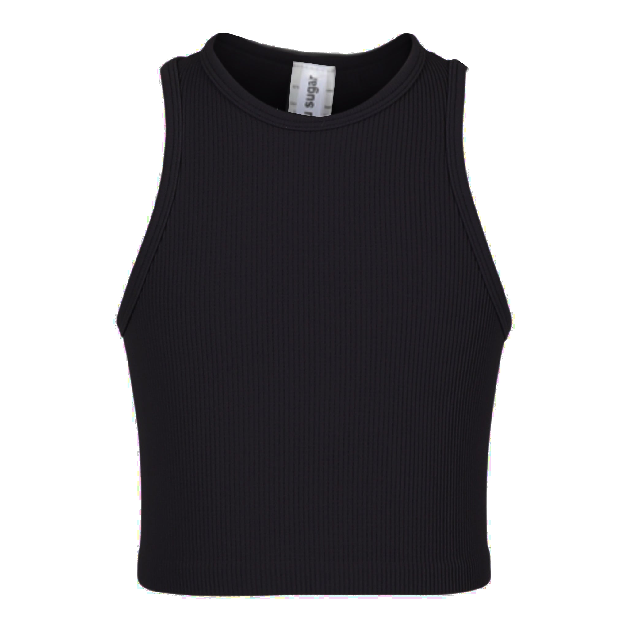 Crop Rib Sports Tank Top - Denny's