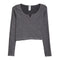 Notch Neck Crop Top - Denny's