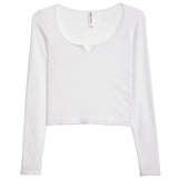 Notch Neck Crop Top - Denny's