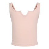 Ribbed Scoop Crop Tank - Denny's
