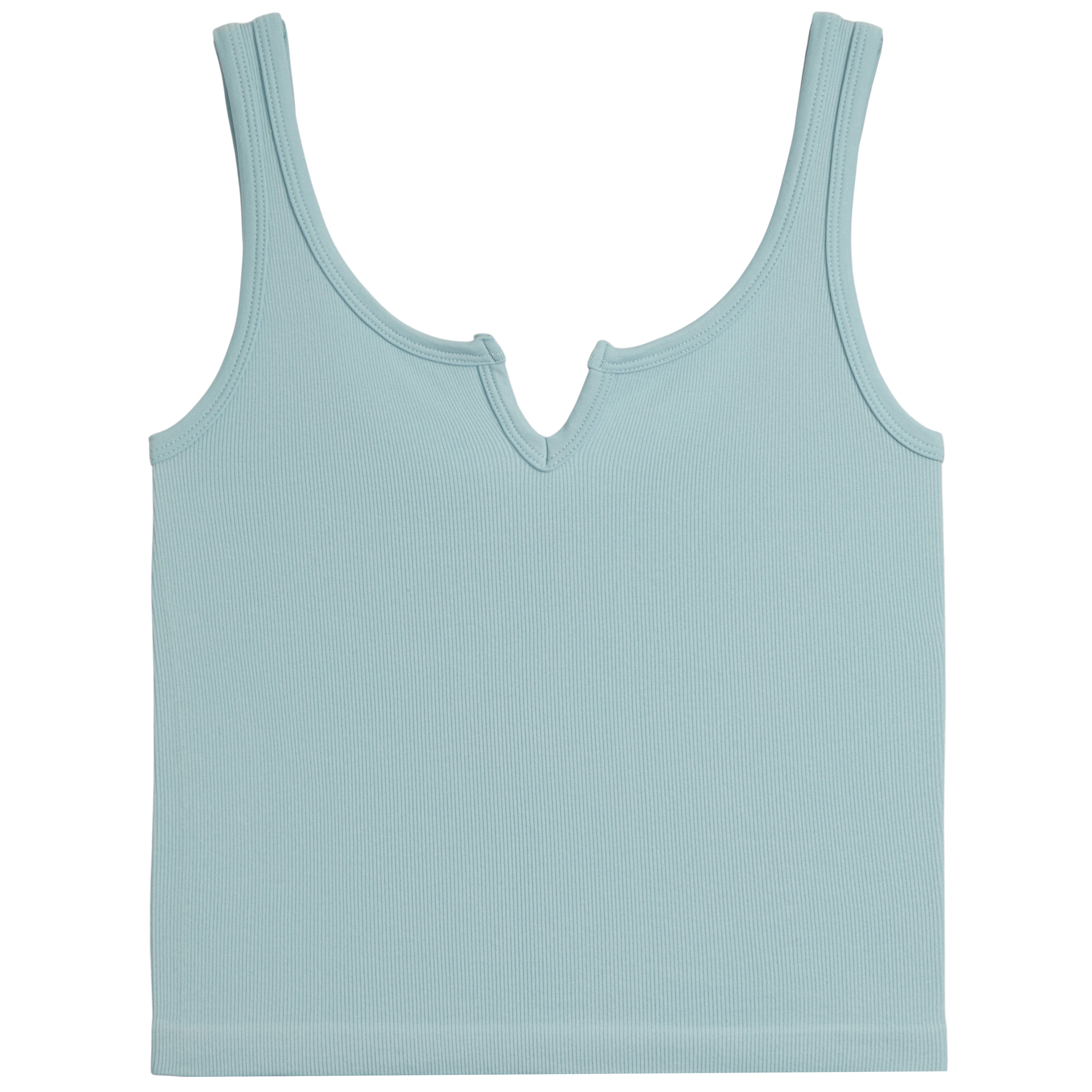 Ribbed Center Cut Crop Tank - Denny's