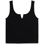 Ribbed Center Cut Crop Tank - Denny's