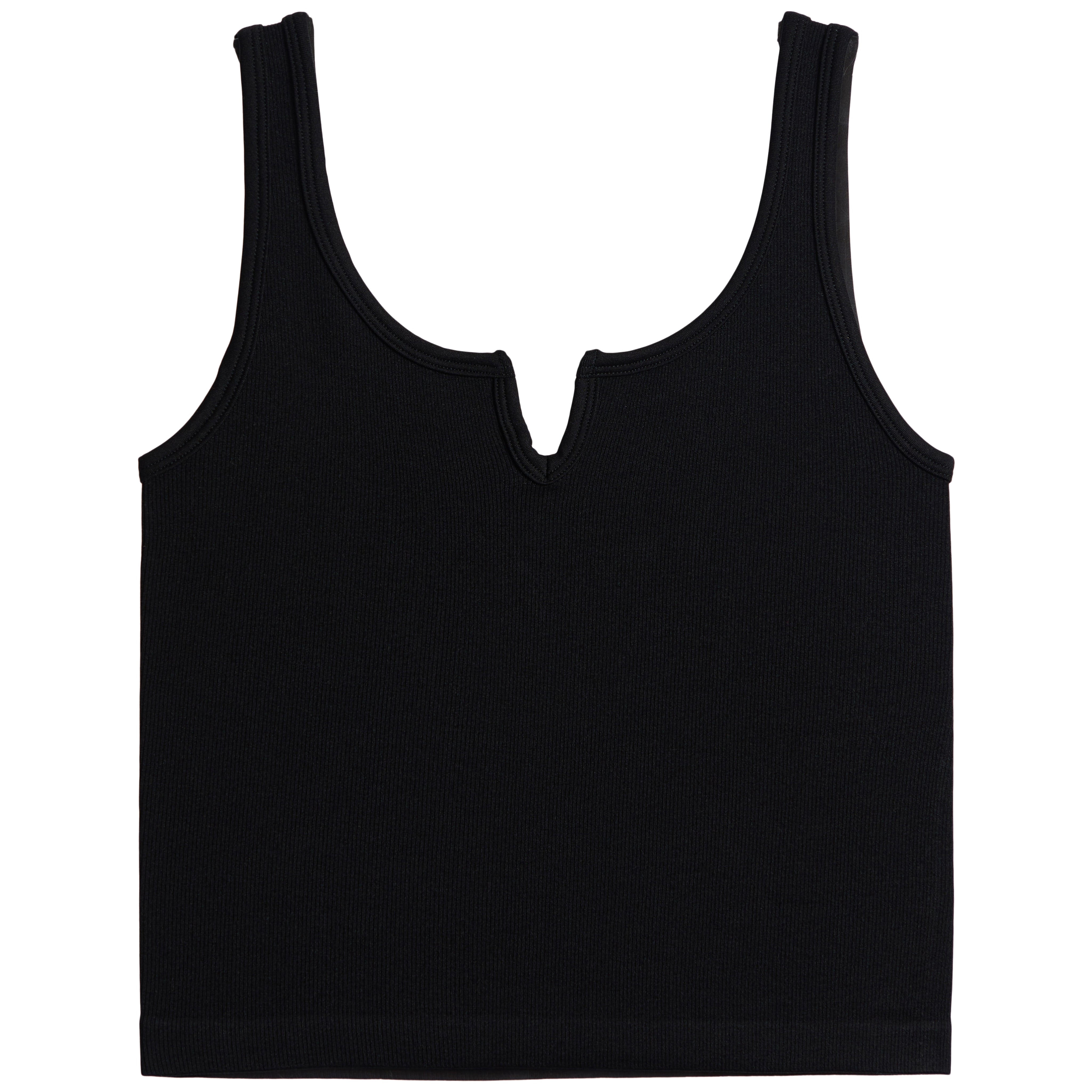 Ribbed Center Cut Crop Tank - Denny's